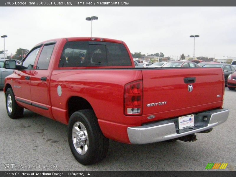Flame Red / Medium Slate Gray 2006 Dodge Ram 2500 SLT Quad Cab