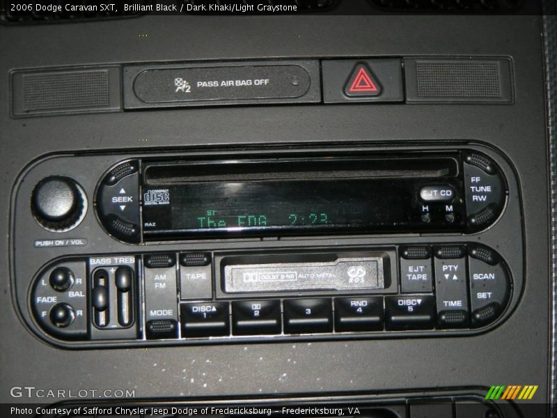 Brilliant Black / Dark Khaki/Light Graystone 2006 Dodge Caravan SXT