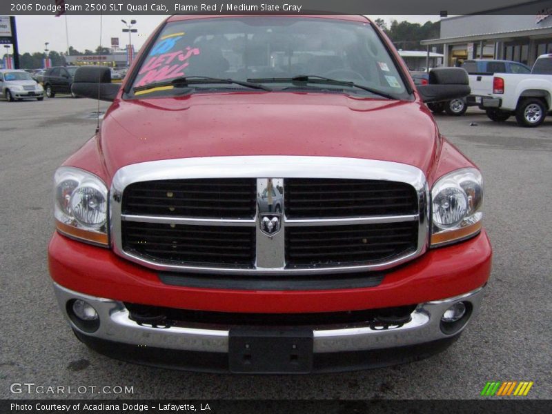 Flame Red / Medium Slate Gray 2006 Dodge Ram 2500 SLT Quad Cab