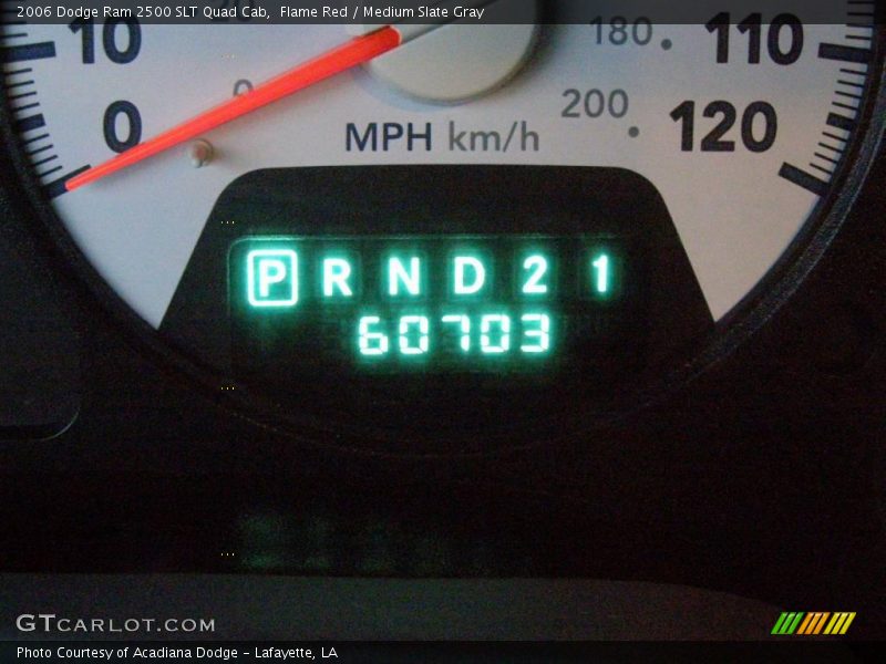 Flame Red / Medium Slate Gray 2006 Dodge Ram 2500 SLT Quad Cab