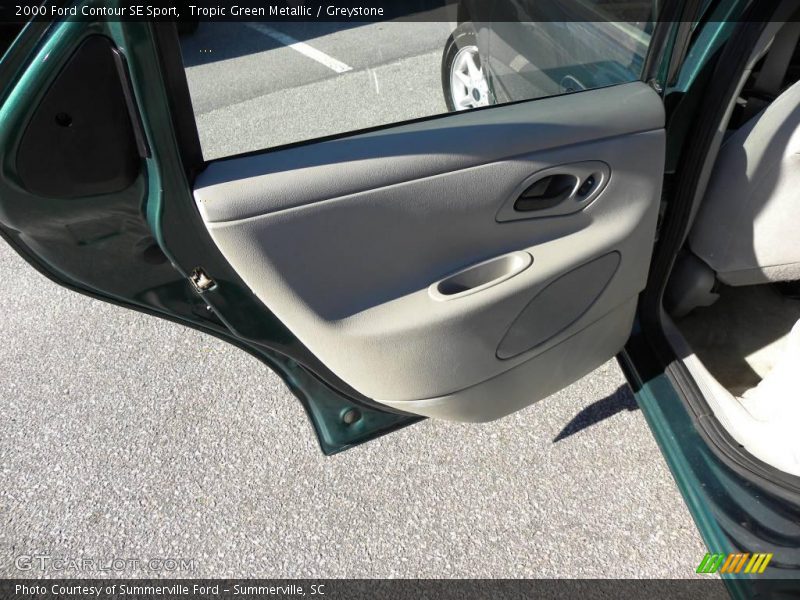 Tropic Green Metallic / Greystone 2000 Ford Contour SE Sport