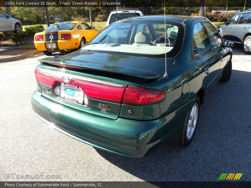 Tropic Green Metallic / Greystone 2000 Ford Contour SE Sport