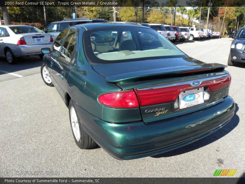 Tropic Green Metallic / Greystone 2000 Ford Contour SE Sport