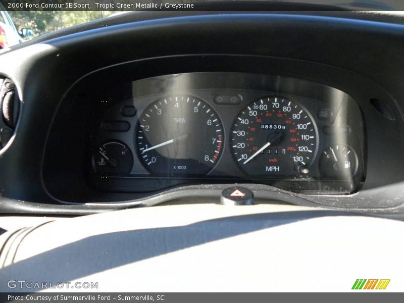 Tropic Green Metallic / Greystone 2000 Ford Contour SE Sport