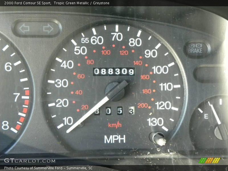 Tropic Green Metallic / Greystone 2000 Ford Contour SE Sport