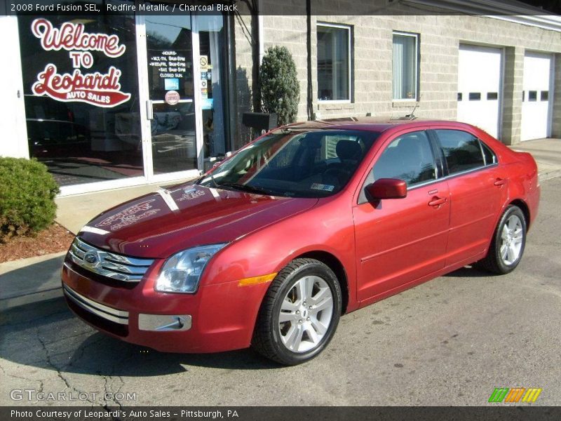 Redfire Metallic / Charcoal Black 2008 Ford Fusion SEL