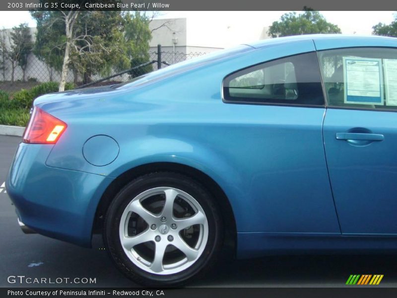Caribbean Blue Pearl / Willow 2003 Infiniti G 35 Coupe