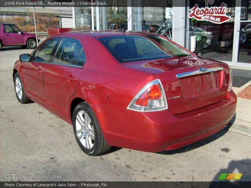 Redfire Metallic / Charcoal Black 2008 Ford Fusion SEL