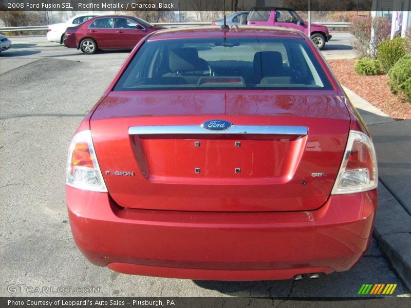 Redfire Metallic / Charcoal Black 2008 Ford Fusion SEL