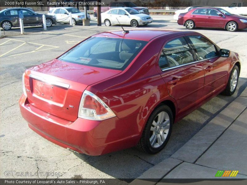 Redfire Metallic / Charcoal Black 2008 Ford Fusion SEL