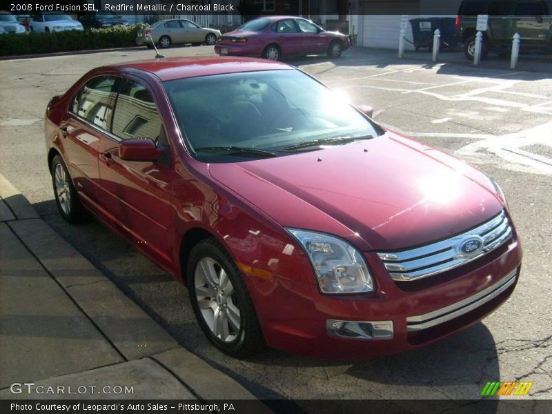 Redfire Metallic / Charcoal Black 2008 Ford Fusion SEL