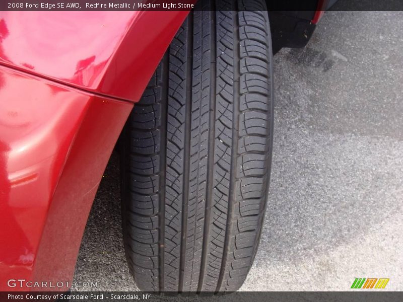 Redfire Metallic / Medium Light Stone 2008 Ford Edge SE AWD