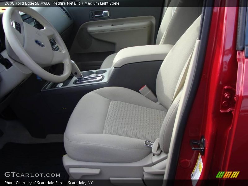 Redfire Metallic / Medium Light Stone 2008 Ford Edge SE AWD