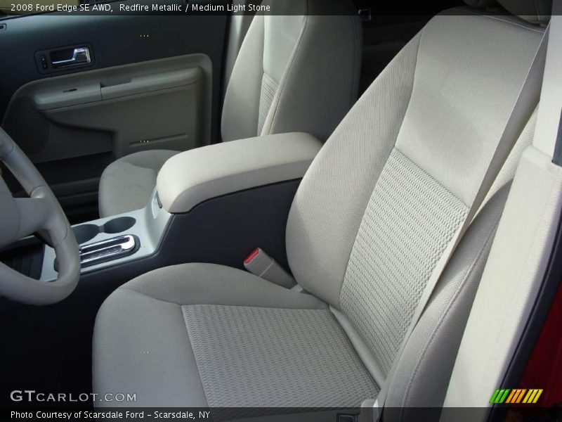 Redfire Metallic / Medium Light Stone 2008 Ford Edge SE AWD