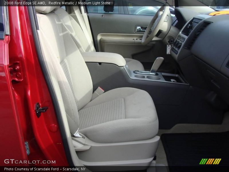 Redfire Metallic / Medium Light Stone 2008 Ford Edge SE AWD