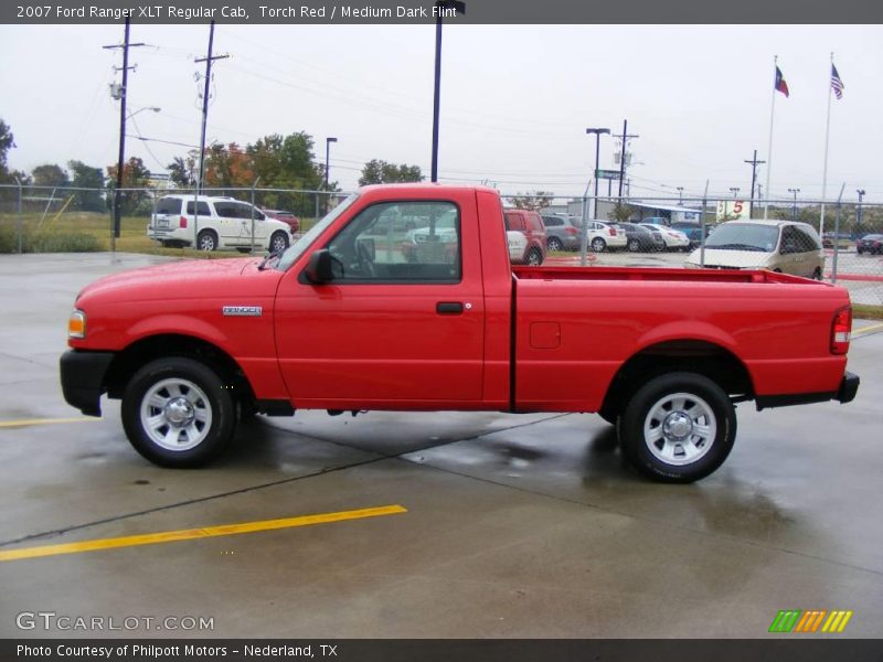 Torch Red / Medium Dark Flint 2007 Ford Ranger XLT Regular Cab