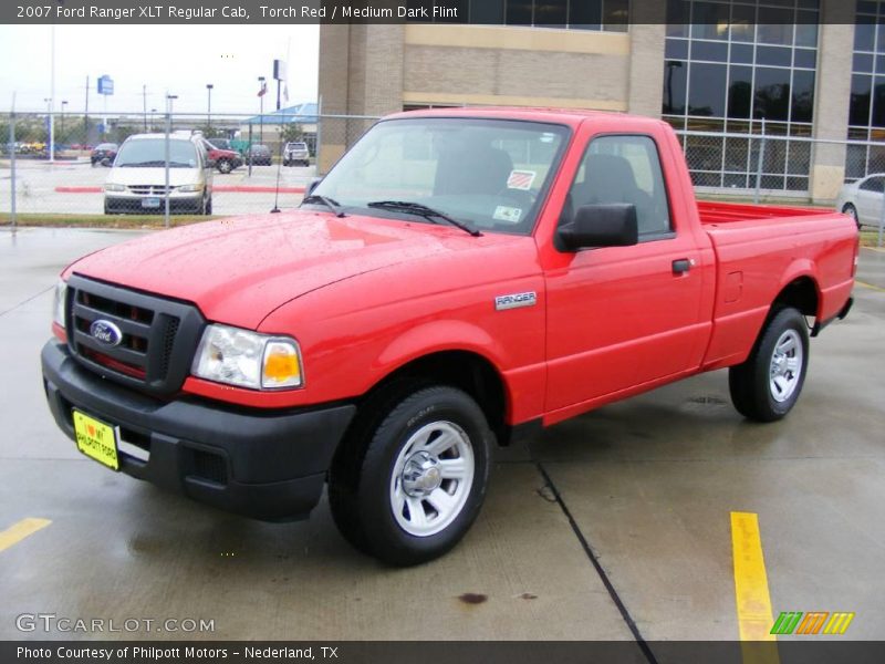 Torch Red / Medium Dark Flint 2007 Ford Ranger XLT Regular Cab