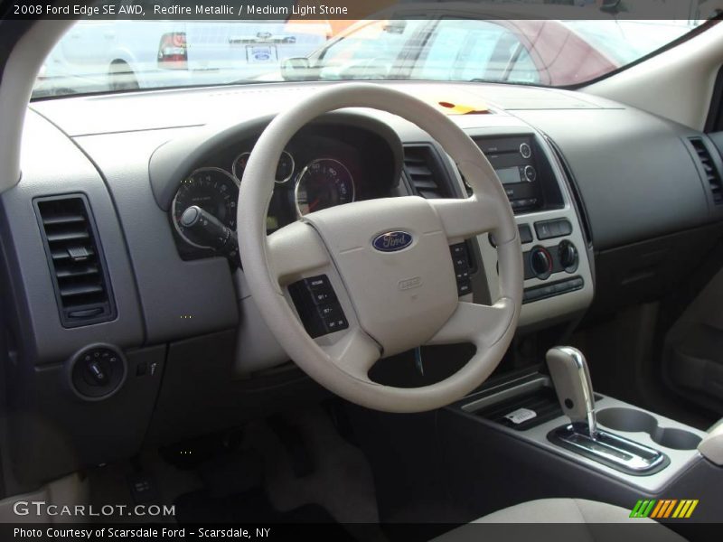 Redfire Metallic / Medium Light Stone 2008 Ford Edge SE AWD