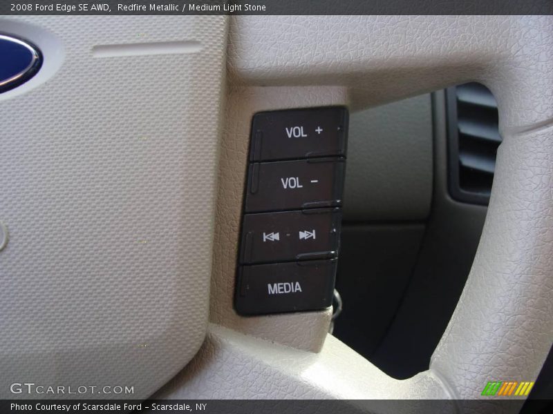 Redfire Metallic / Medium Light Stone 2008 Ford Edge SE AWD
