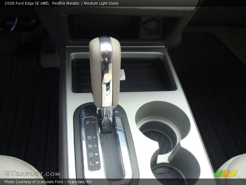 Redfire Metallic / Medium Light Stone 2008 Ford Edge SE AWD