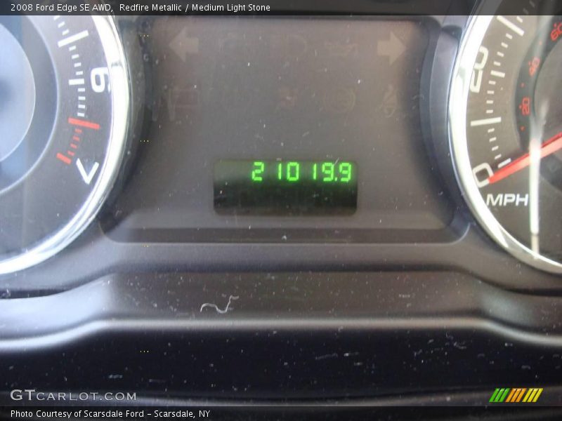 Redfire Metallic / Medium Light Stone 2008 Ford Edge SE AWD
