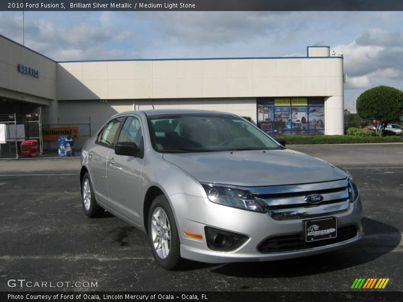 Brilliant Silver Metallic / Medium Light Stone 2010 Ford Fusion S