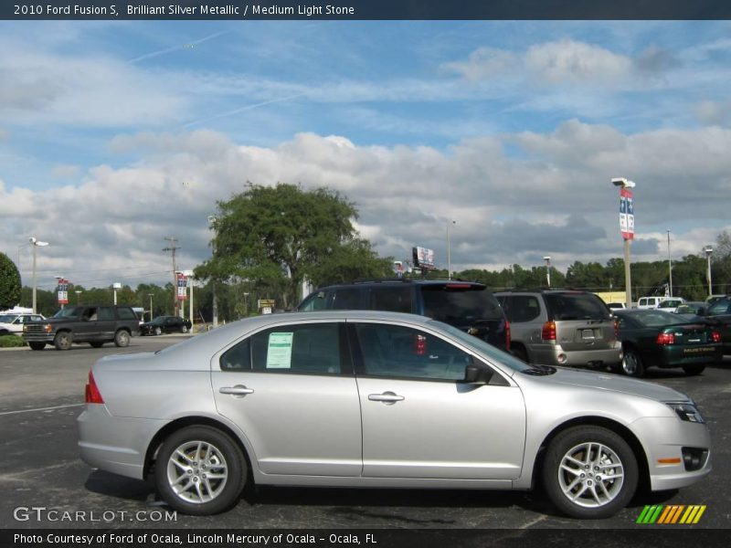 Brilliant Silver Metallic / Medium Light Stone 2010 Ford Fusion S