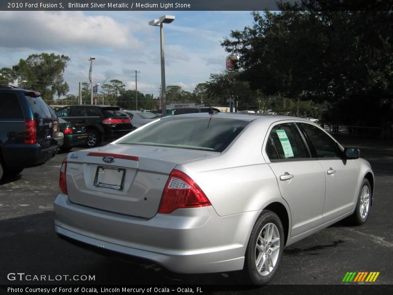 Brilliant Silver Metallic / Medium Light Stone 2010 Ford Fusion S