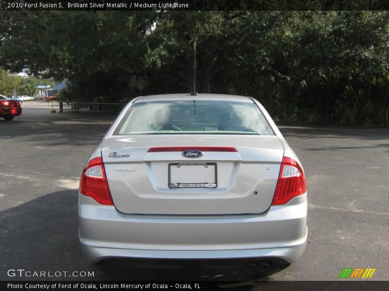 Brilliant Silver Metallic / Medium Light Stone 2010 Ford Fusion S