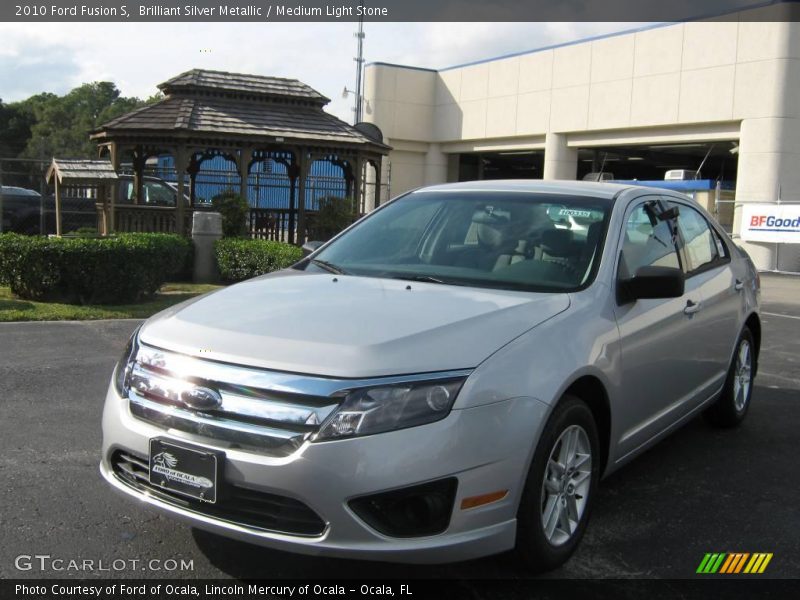 Brilliant Silver Metallic / Medium Light Stone 2010 Ford Fusion S