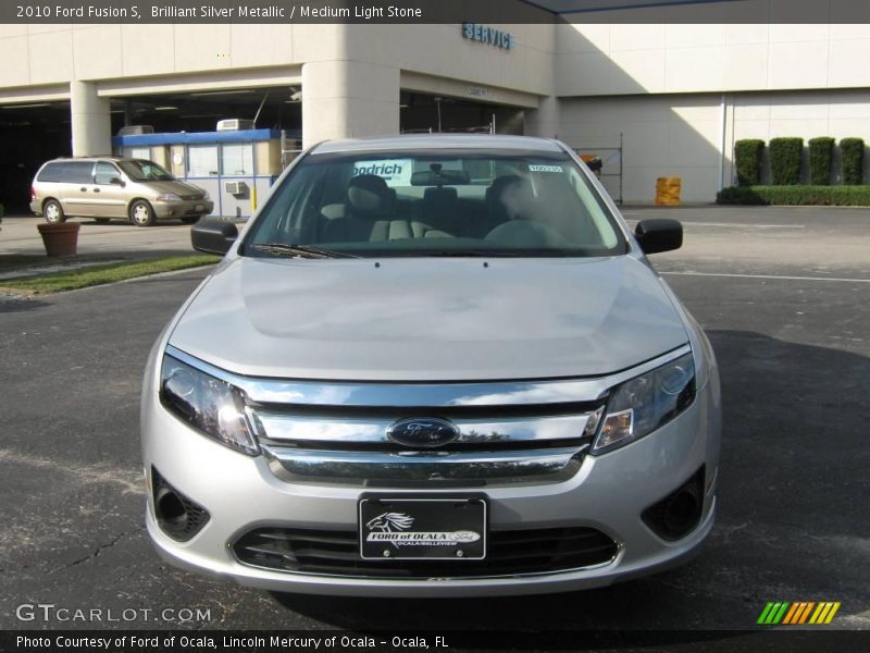 Brilliant Silver Metallic / Medium Light Stone 2010 Ford Fusion S