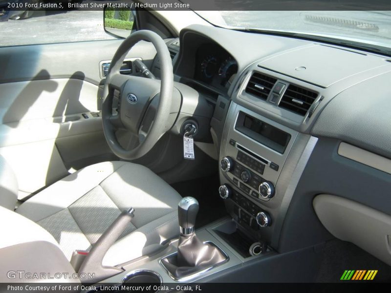 Brilliant Silver Metallic / Medium Light Stone 2010 Ford Fusion S