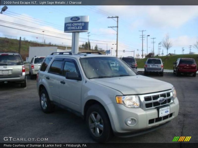 Light Sage Metallic / Charcoal 2009 Ford Escape XLT