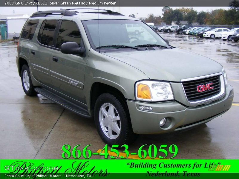 Silver Green Metallic / Medium Pewter 2003 GMC Envoy XL SLE
