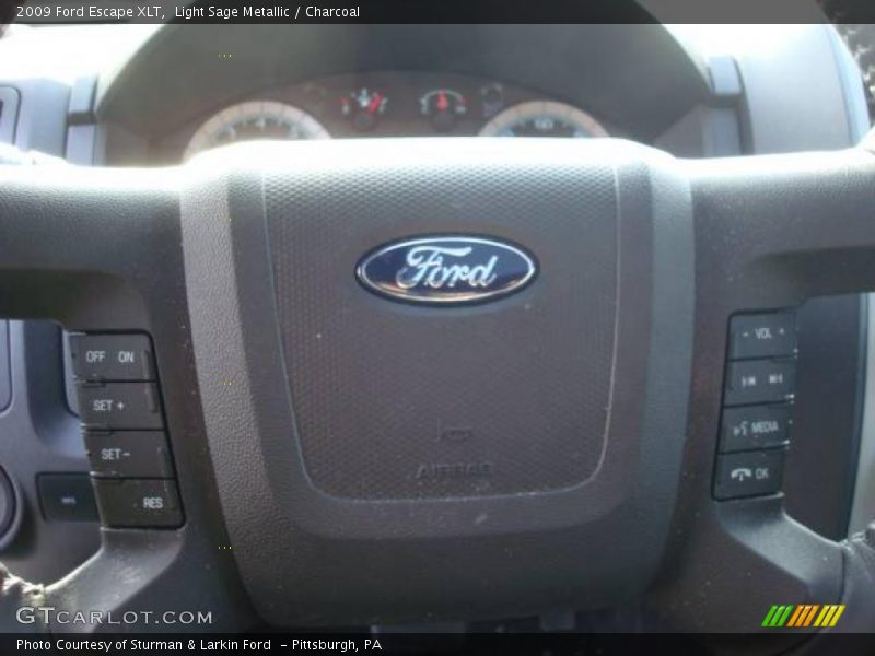 Light Sage Metallic / Charcoal 2009 Ford Escape XLT
