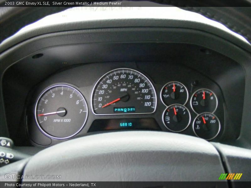Silver Green Metallic / Medium Pewter 2003 GMC Envoy XL SLE