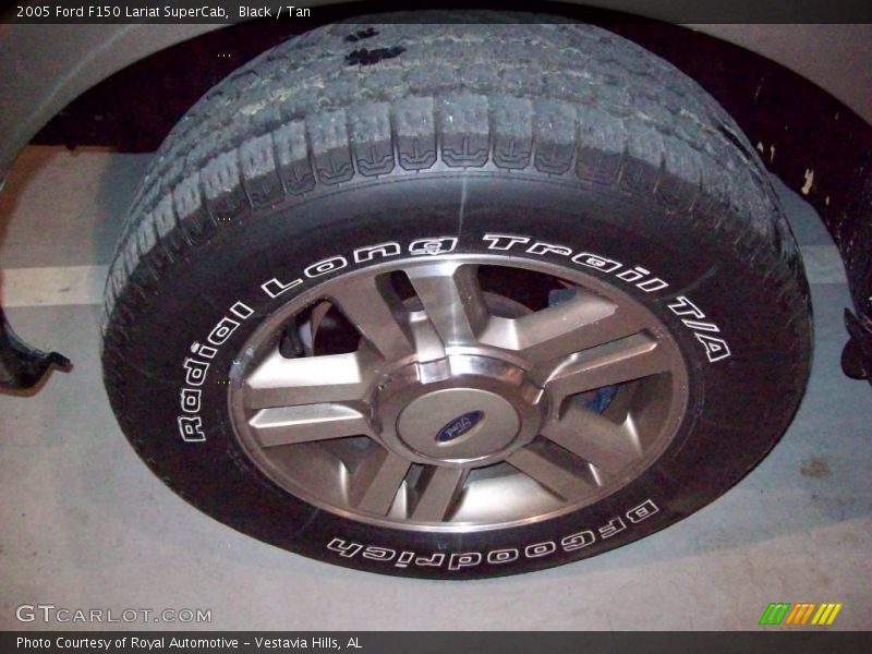 Black / Tan 2005 Ford F150 Lariat SuperCab