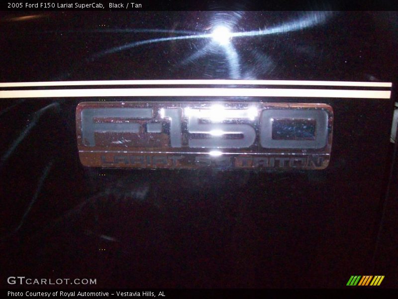 Black / Tan 2005 Ford F150 Lariat SuperCab