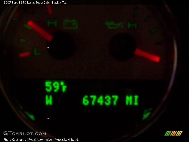 Black / Tan 2005 Ford F150 Lariat SuperCab