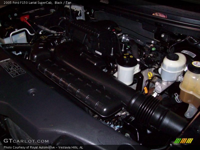 Black / Tan 2005 Ford F150 Lariat SuperCab