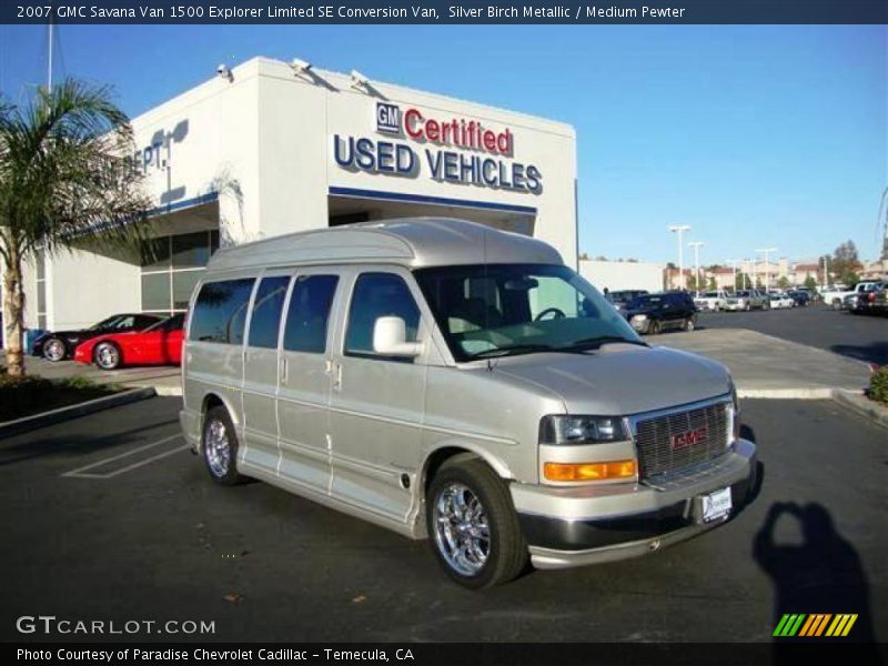 Silver Birch Metallic / Medium Pewter 2007 GMC Savana Van 1500 Explorer Limited SE Conversion Van