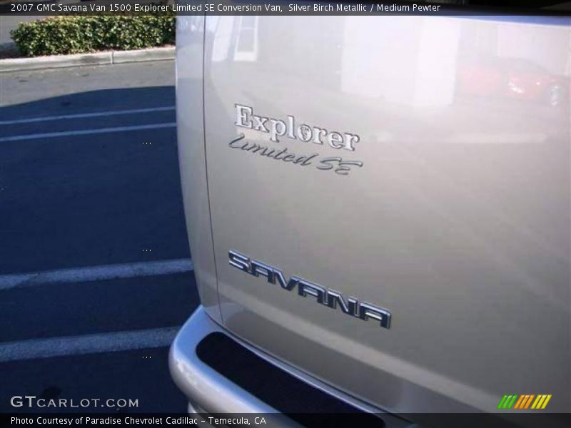 Silver Birch Metallic / Medium Pewter 2007 GMC Savana Van 1500 Explorer Limited SE Conversion Van