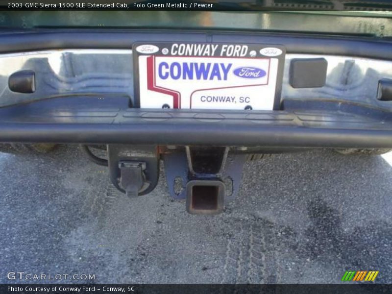 Polo Green Metallic / Pewter 2003 GMC Sierra 1500 SLE Extended Cab