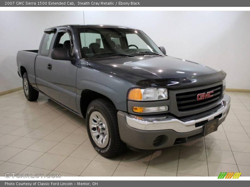 Stealth Gray Metallic / Ebony Black 2007 GMC Sierra 1500 Extended Cab