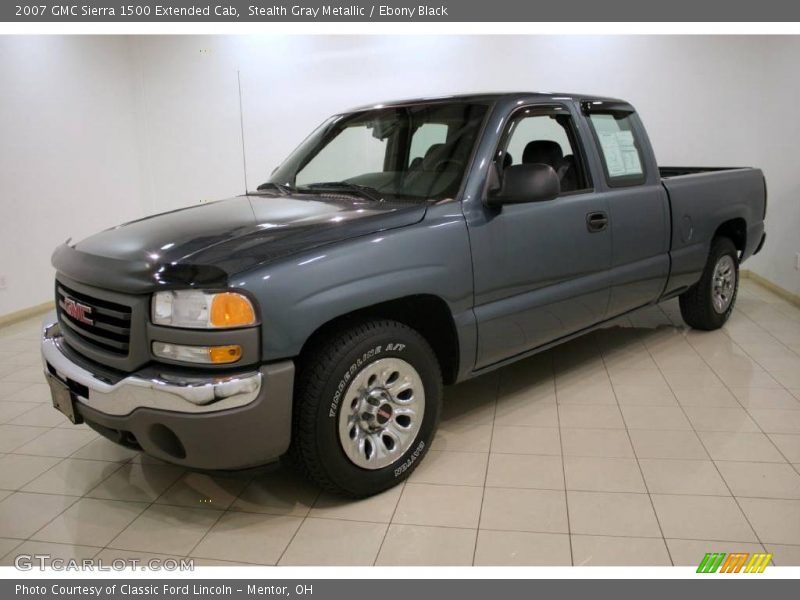 Stealth Gray Metallic / Ebony Black 2007 GMC Sierra 1500 Extended Cab