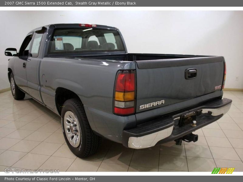 Stealth Gray Metallic / Ebony Black 2007 GMC Sierra 1500 Extended Cab