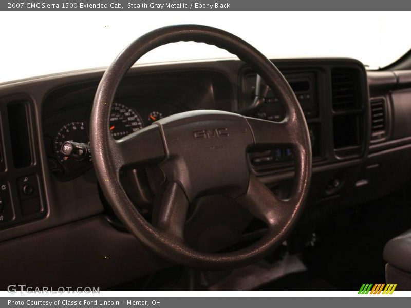 Stealth Gray Metallic / Ebony Black 2007 GMC Sierra 1500 Extended Cab