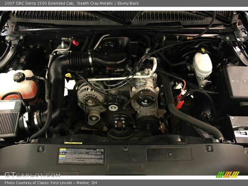 Stealth Gray Metallic / Ebony Black 2007 GMC Sierra 1500 Extended Cab