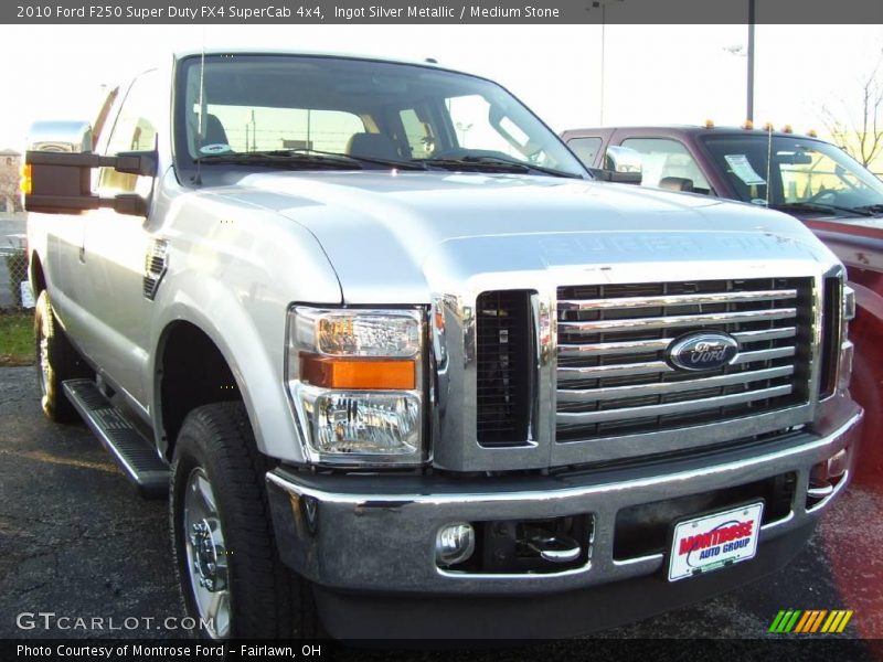 Ingot Silver Metallic / Medium Stone 2010 Ford F250 Super Duty FX4 SuperCab 4x4
