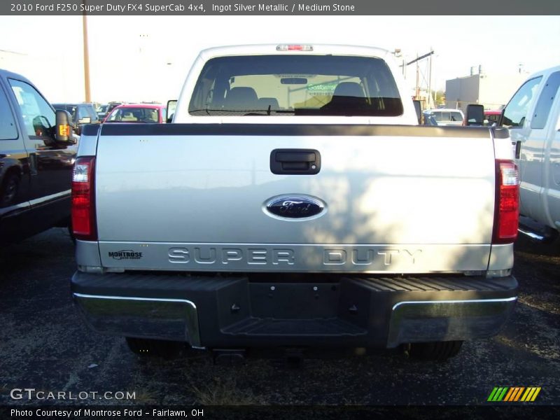 Ingot Silver Metallic / Medium Stone 2010 Ford F250 Super Duty FX4 SuperCab 4x4